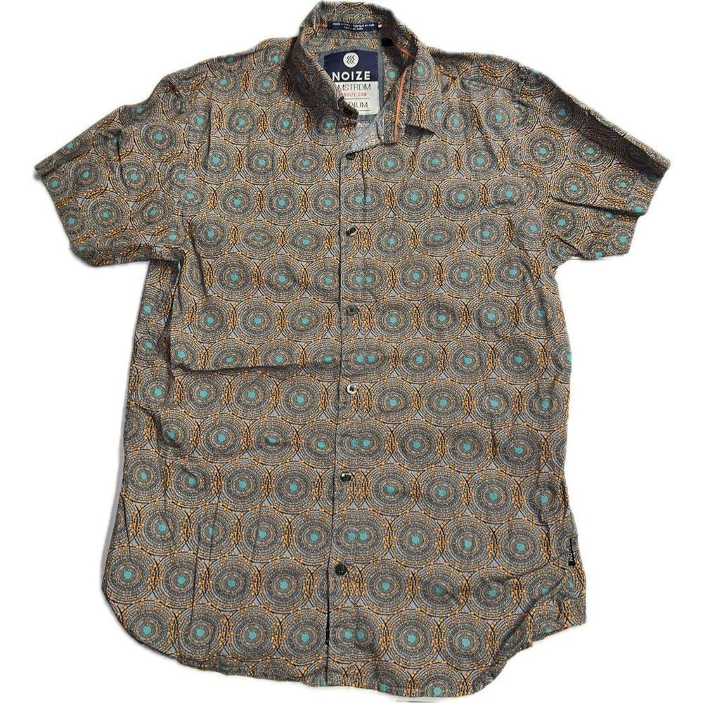 Noize Mens‎ Short Sleeve Button Down Shirt Medium